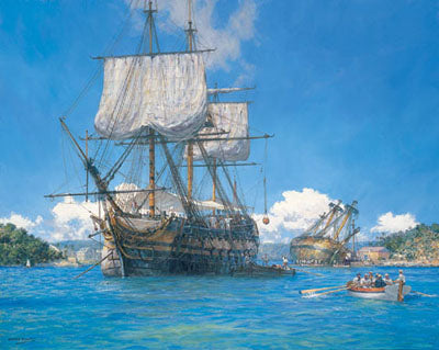 HMS TRUSTY in English Harbor