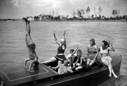 Bathing girls on BABY GAR, JR., 1927