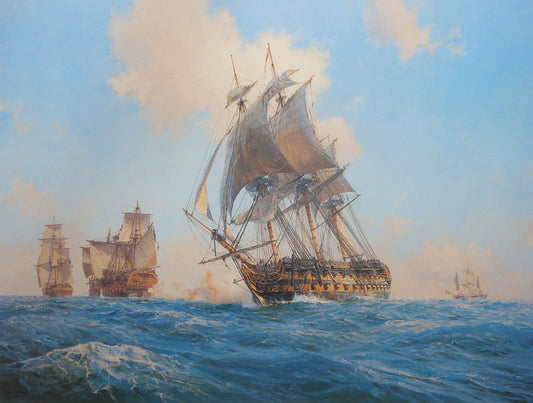 AGAMEMNON opens fire on the CA IRA, 13th March 1795'