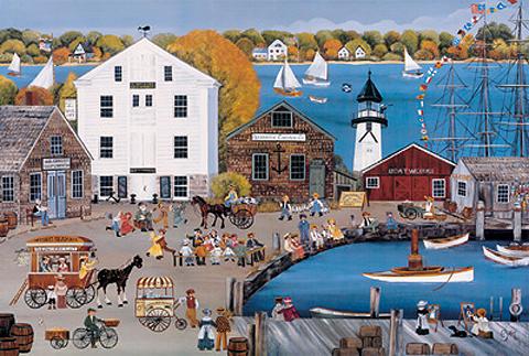 CHOWDERFEST AT LIGHTHOUSE POINT s/n Lithograph