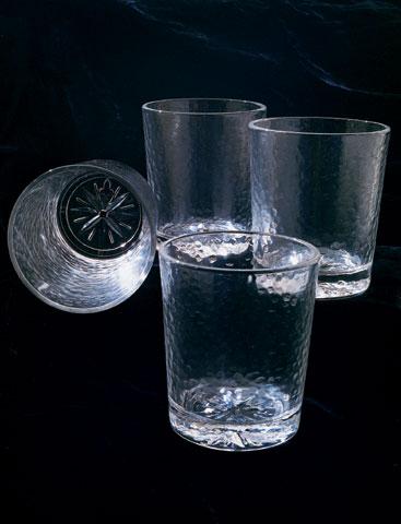Clear Compass Rose Tumblers, Set of 4