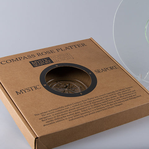 Compass Rose Platter- Lt. Green