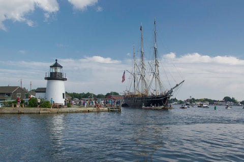 Homecoming with Mystic Seaport lighthouse