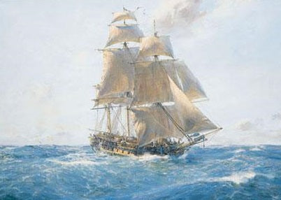HMS Surprise Lithograph s/n by Geoff Hunt