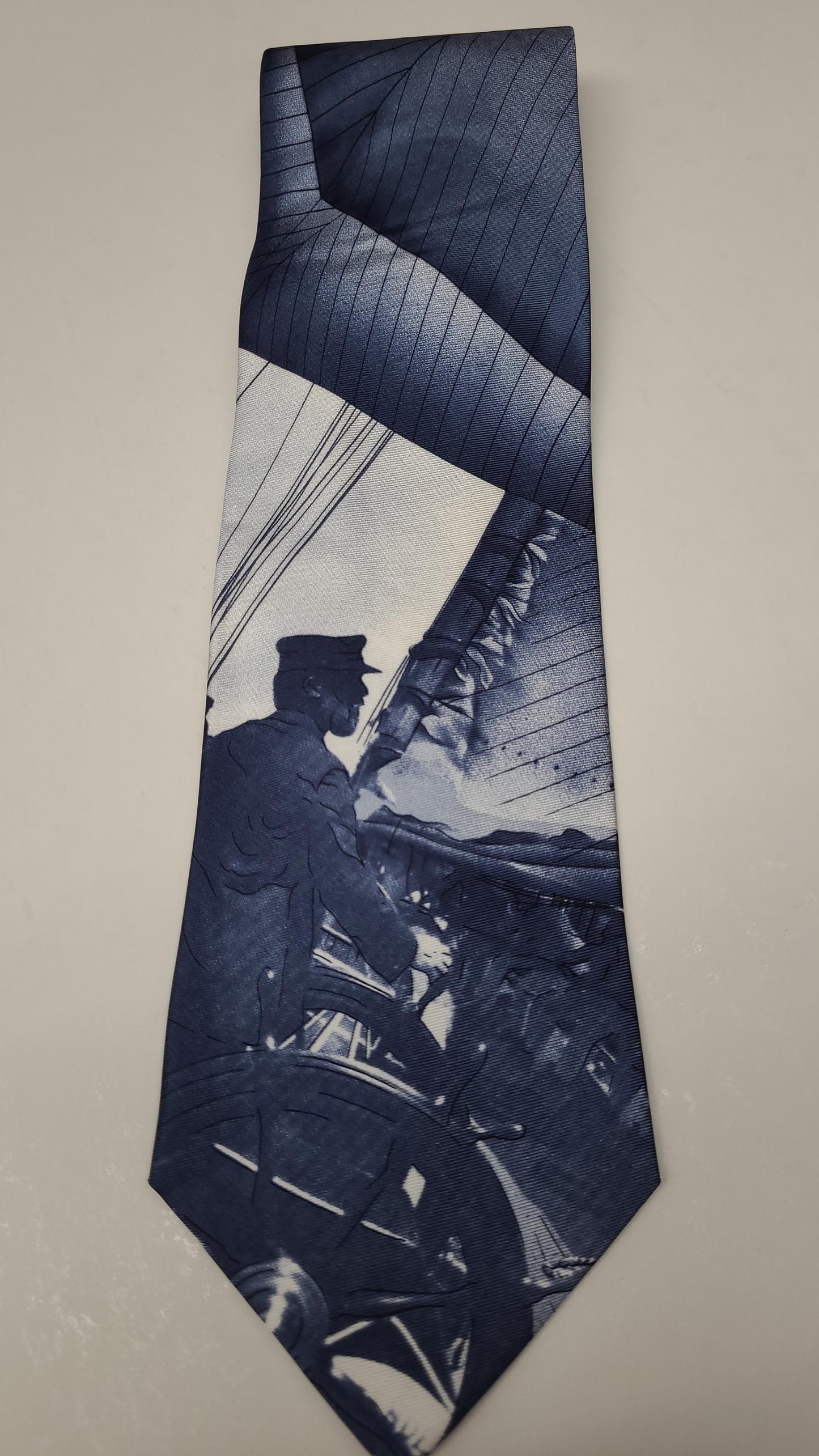 Hoist the Mainsail Tie Blue