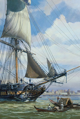HMS SURPRISE OFF CALCUTTA s/n RE Litho - SKU 1038046