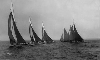 New York 50' Class start, Larchmont Yacht Club, 1913