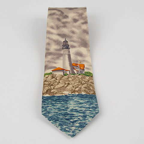 Portland Head Lighthouse Tie - Multi