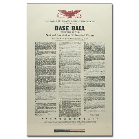 Rules of Baseball Poster