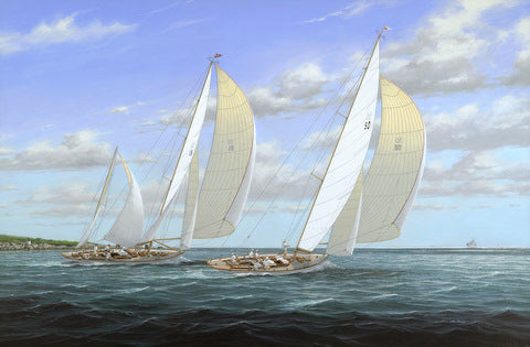 The Run to Block Island Lithograph s/n