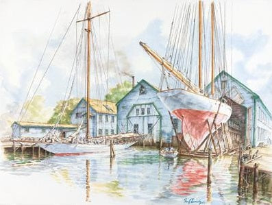 1007676 COLUMBIA AND INGOMAR s/n Lithograph