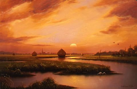 1039769 SUNSET ON THE SALT MARSH G/C