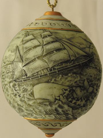 SCRIMSHAW ORNAMENTS: MORGAN RETURNS