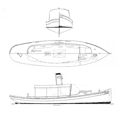 34' Fantail Steam Launch