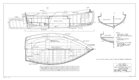 EXPLORER, Woods Hole Spritsail Boat