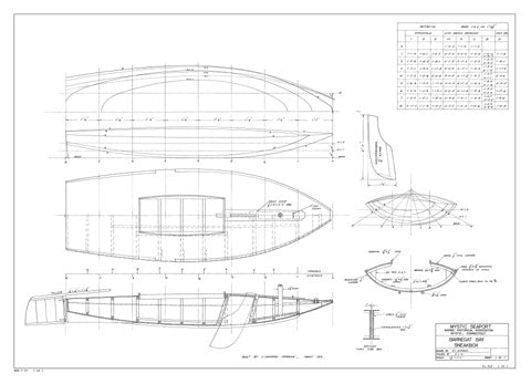 Barnegat Bay Sneakbox Sheet 1 of 1