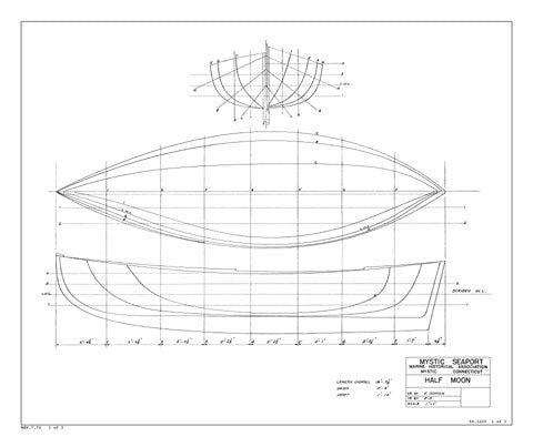 HALF MOON, Canoe Yawl