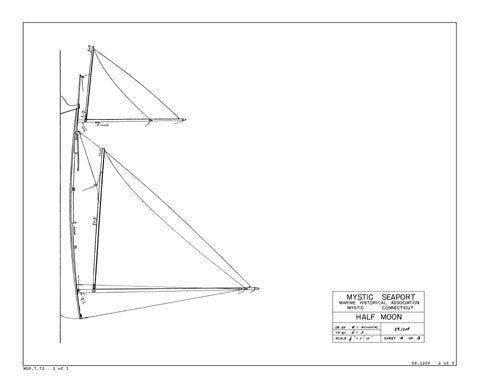 HALF MOON, Canoe Yawl
