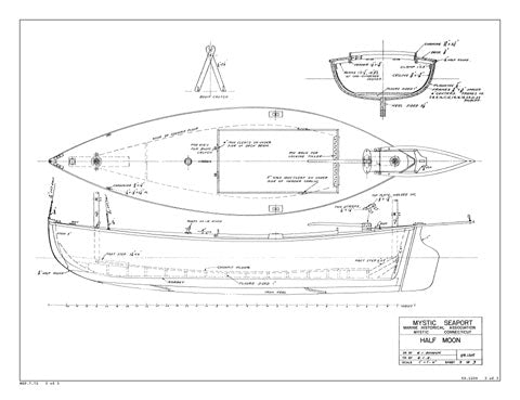HALF MOON, Canoe Yawl