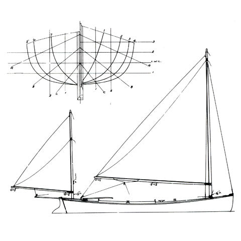 HALF MOON, Canoe Yawl