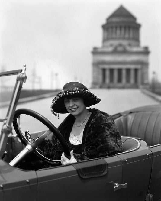 Woman in a Roamer Car, 1920