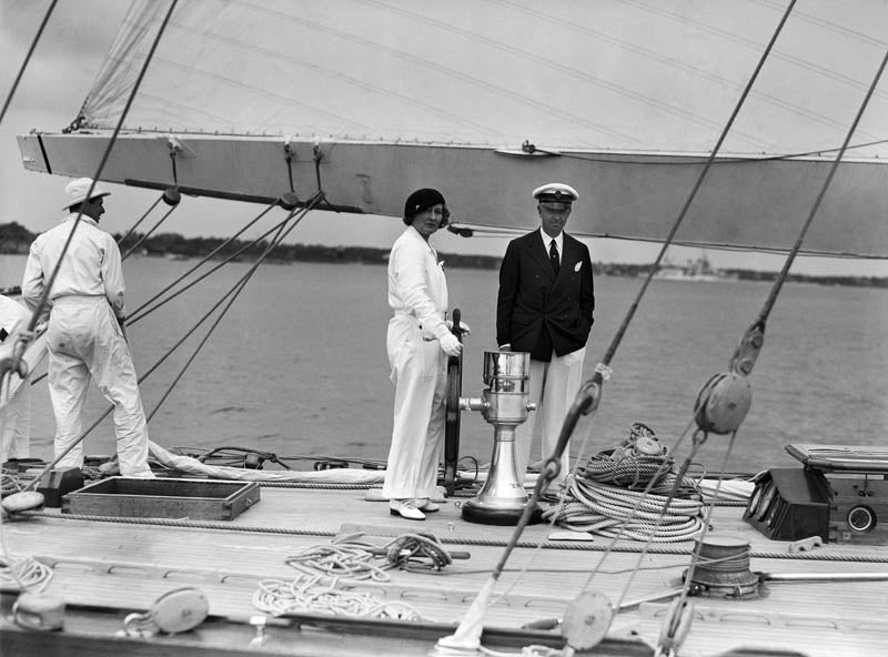 At the Wheel of ENDEAVOUR, 1934