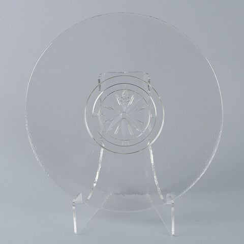 Compass Rose Platter- Clear
