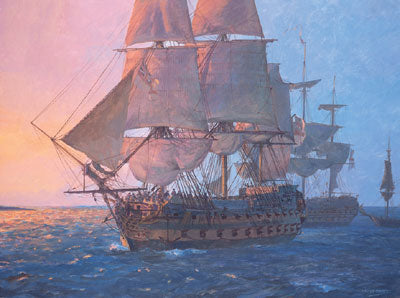 HMS LEANDER s/n Lithograph RE - SKU 1038712