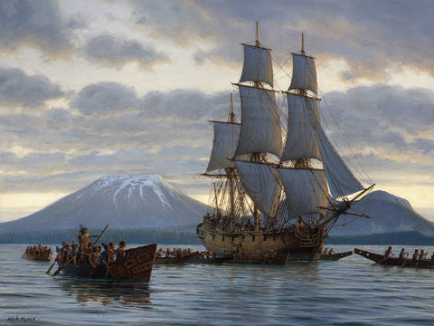MANY CANOES ACCOMPANY'D US
