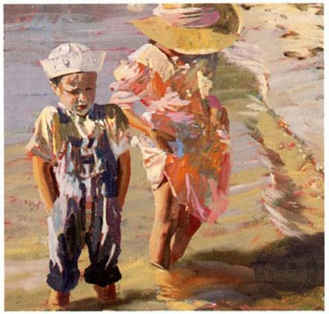 1007401 Beach Watch s/n Lithograph