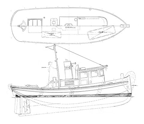 27' Vee Bottomed Tug 