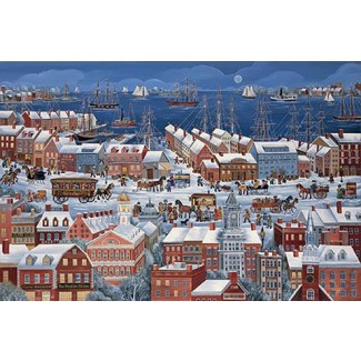 BOSTON, A CITY BY THE SEA by Carol Dyer  s/n Litho