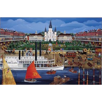 JACKSON SQUARE, NEW ORLEANS s/n Lithograph