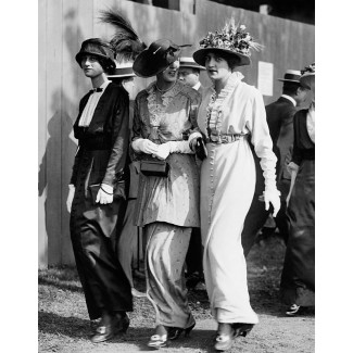 Three Women at the Polo Matches, 1916