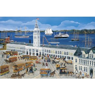 PORT OF SAN FRANCISCO, FERRY HOUSE s/n Lithograph