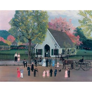 1007667 SPRING WEDDING AT MYSTIC SEAPORT s/n Lithograph