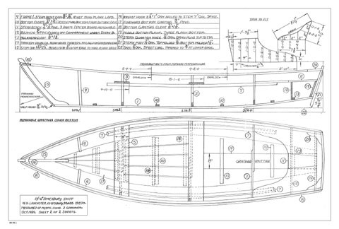Amesbury Dory-Skiff | Mystic Seaport Ships Plans