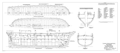 CHARLES W MORGAN Whaleship Mystic Seaport Ships Plans.