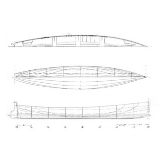 16 ft. double paddle canoe mystic seaport ships plans
